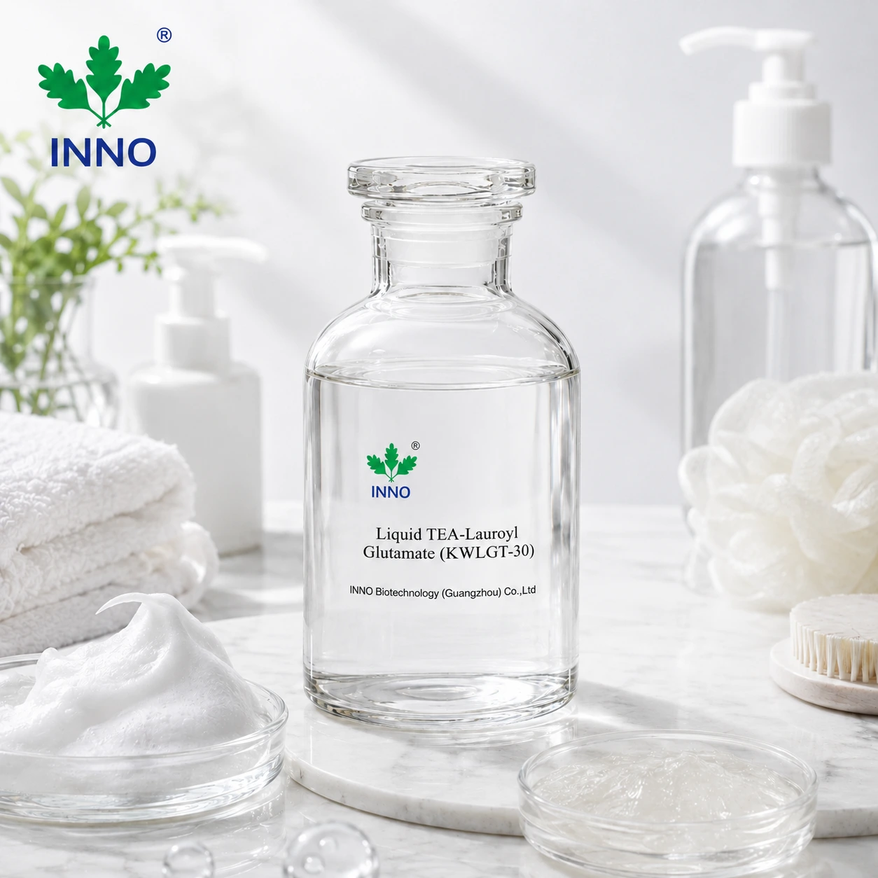 TEA-Lauroyl Glutamate Solution raw material, colorless to light yellow liquid