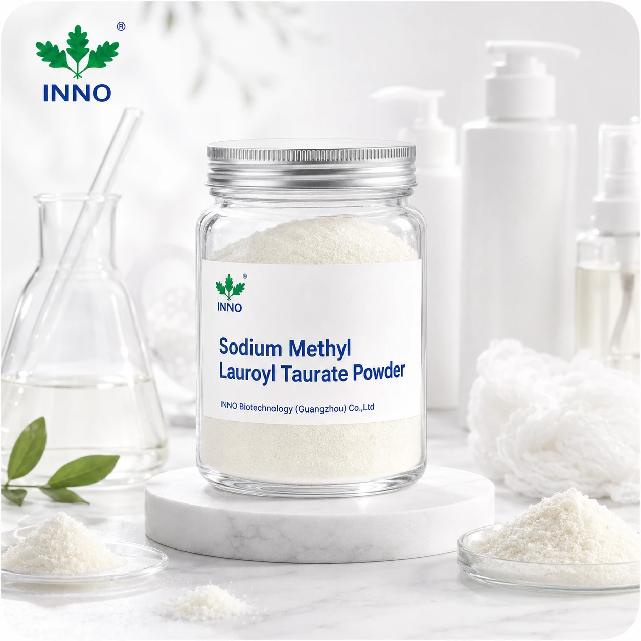 Sodium Methyl Lauroyl Taurate Powder raw material, white to light yellow powder