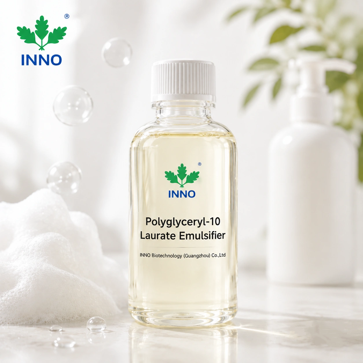 Polyglyceryl-10 Laurate Emulsifier raw material, colorless to light yellow liquid
