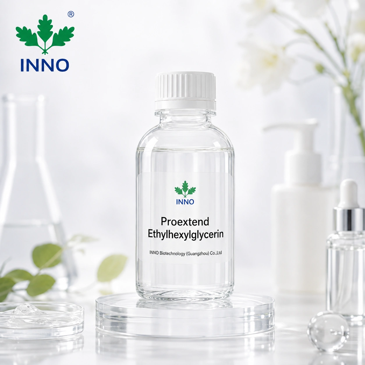 Ethylhexylglycerin Cosmetic Grade raw material, colorless transparent liquid