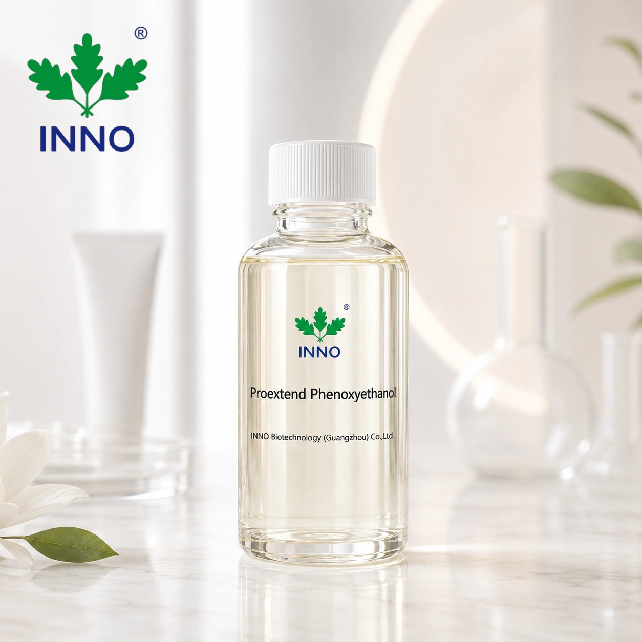 Phenoxyethanol Cosmetic Grade raw material, colorless to pale yellow transparent liquid